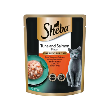 Sheba Pouch Tuna and Salmon 70g (24 packs)
